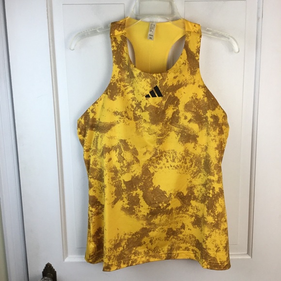 Adidas Paris Y-Tank Top Tennis Garment Women's Bold Gold Bra Lined HT3626 - Picture 6 of 12